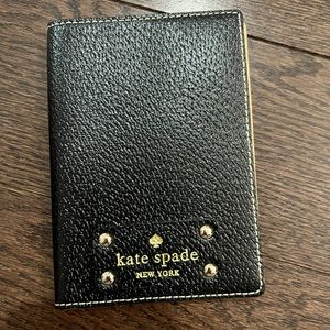 Black Kate Spade Passport holder